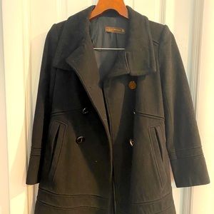 Zara Women New Black Thick Winter Trench